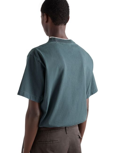 Prada Blue Cotton T-Shirt for men
