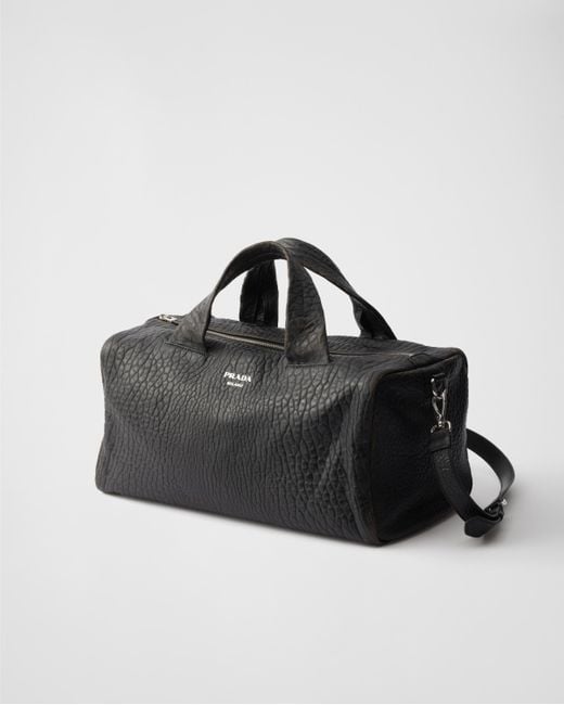Prada Black Weekender Aus Nappa-Leder