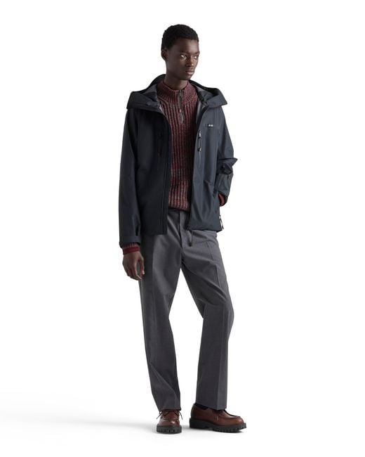 Prada Purple Wool And Cashmere Sweater for men