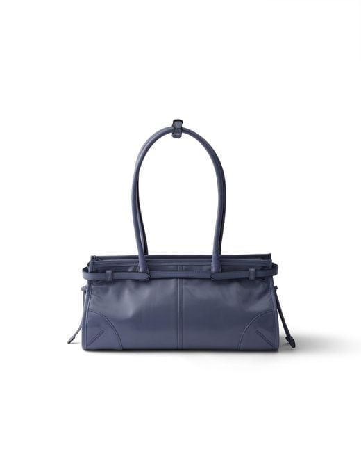 Prada Blue Bonnie Medium Leather Handbag