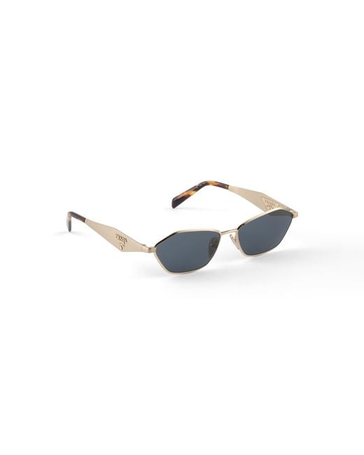Prada Blue Sunglasses With Logo