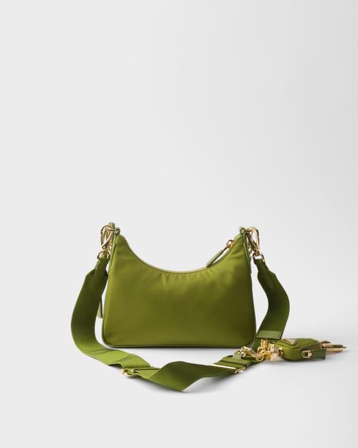 Sac Re-Edition 2005 En Re-Nylon Et Cuir Saffiano Prada en coloris Green