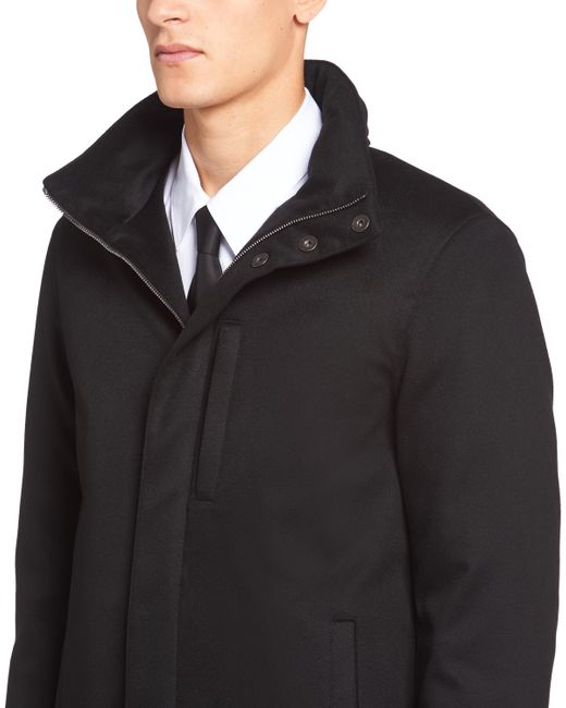 Prada Black Long Cashmere Puffer Jacket for men