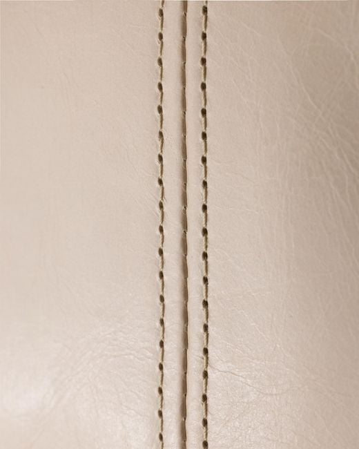 Prada Natural Leather Pouch, Travertine Stone
