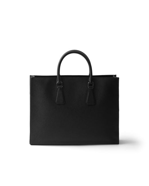 Prada Black Saffiano Tote Bag for men