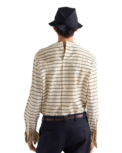Prada White Cotton Shirt for men