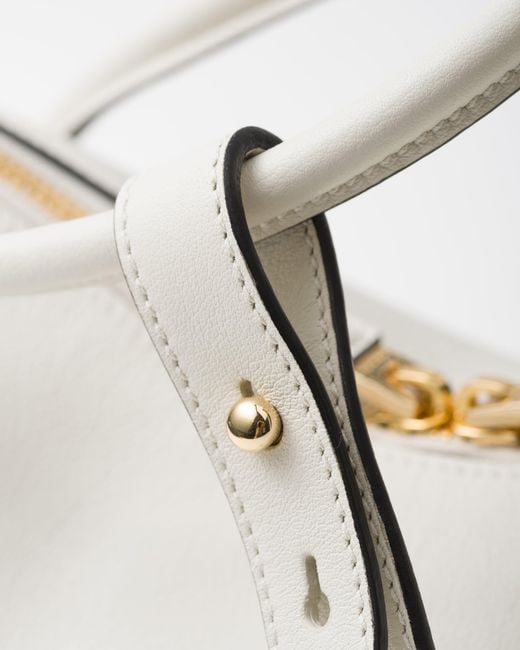 Prada White Darling Leather Handbag