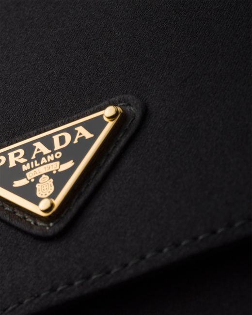 Prada Black Satin Mini Shoulder Bag