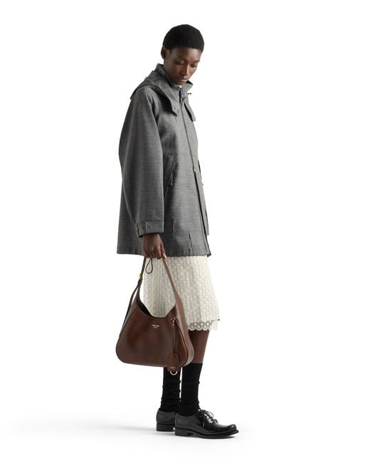 Prada Brown Boogie Medium Leather Bag