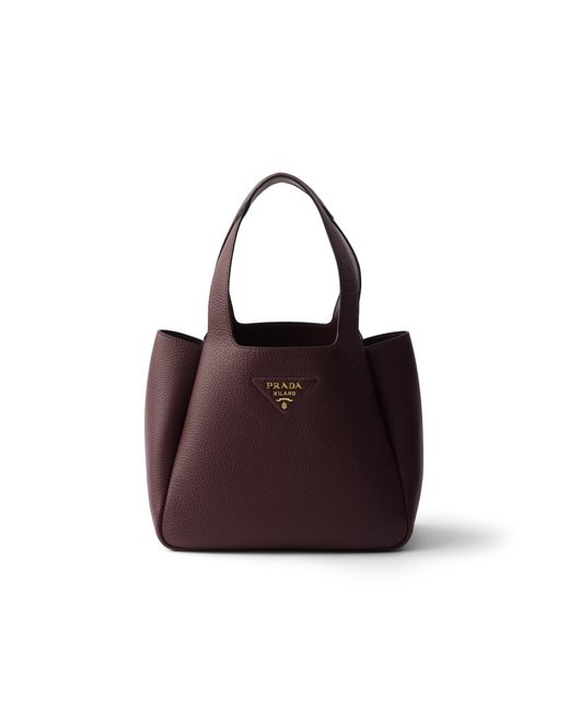 Prada Purple Liaison Small Leather Tote Bag