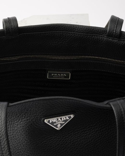 Prada Black Leather Tote for men