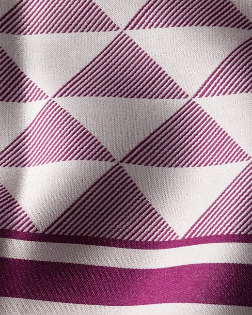 Prada Purple Jacquard Silk Scarf 55