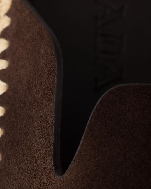Prada Brown Suede Mules, Dark for men