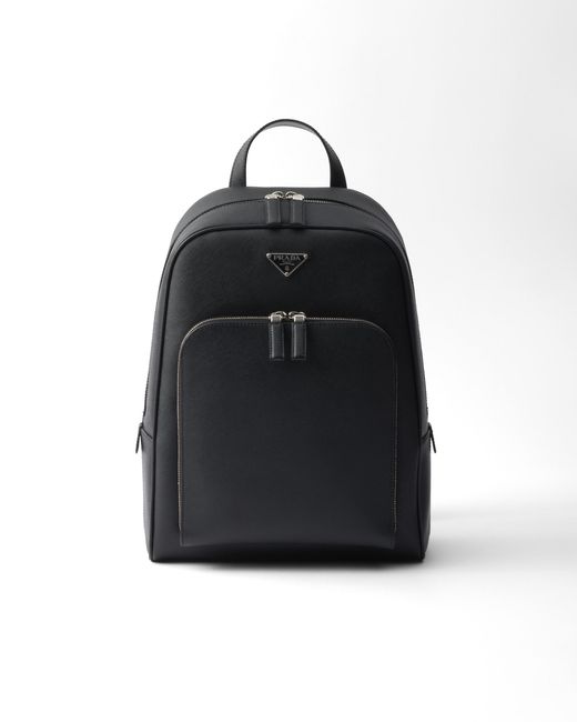Prada Black Saffiano Backpack for men