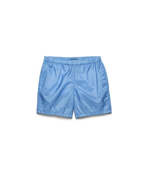 Prada Blue Re-Nylon Swim Trunks for men