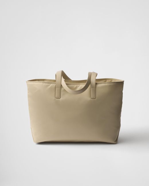 Cabas Re-Edition 1978 En Re-Nylon Et Cuir Saffiano Prada en coloris Natural