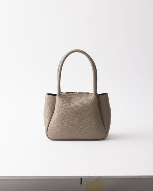 Prada White Liaison Mini Leather Handbag