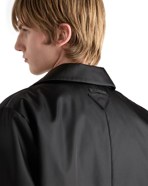 Prada Black Re-Nylon Coat for men