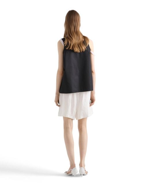 Prada Black Re-Nylon Top