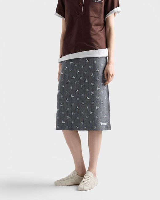 Sneakers Montecarlo Re-Edition 2005 di Prada in White