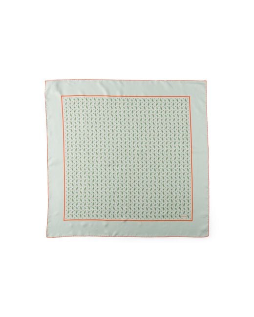Prada Green Printed Twill Scarf 90