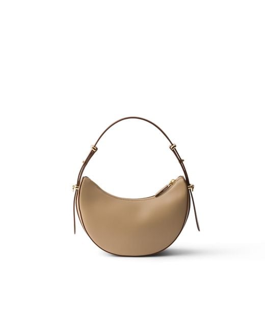 Borsa A Spalla Arqué Mini di Prada in Metallic