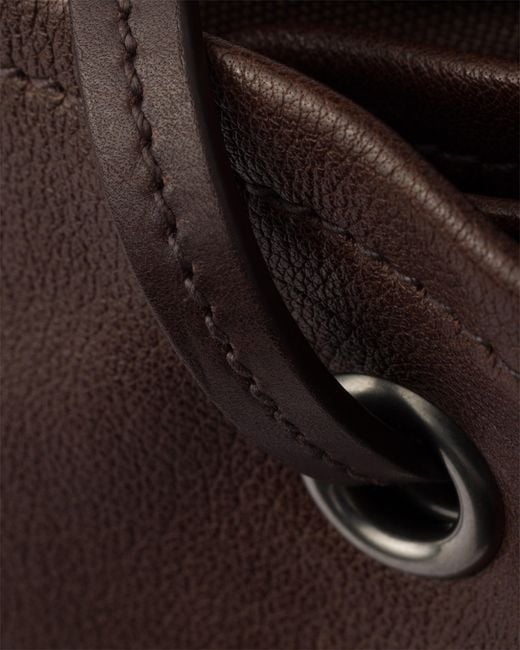 Prada Brown Route Large Leather Bag