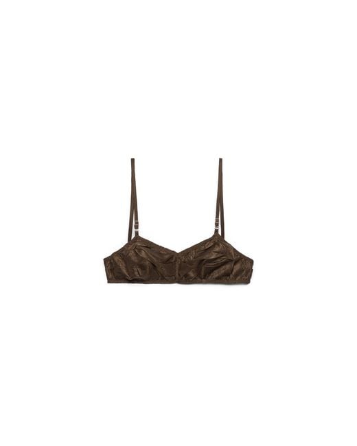 Prada White Taffeta Bra