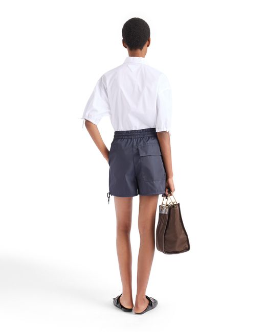 Prada Blue Re-Nylon Shorts