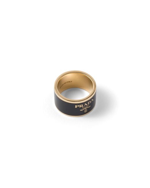 Prada White Metal Ring