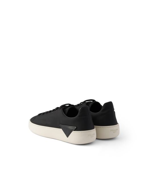 Prada Black Court Re-Nylon Sneakers for men