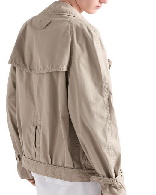 Prada Natural Technical Cotton Jacket for men