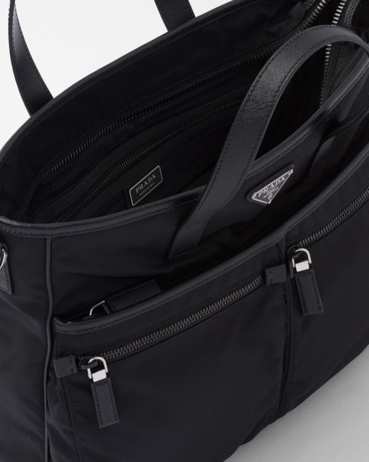 Sac En Re-Nylon Et Cuir Prada pour homme en coloris Black