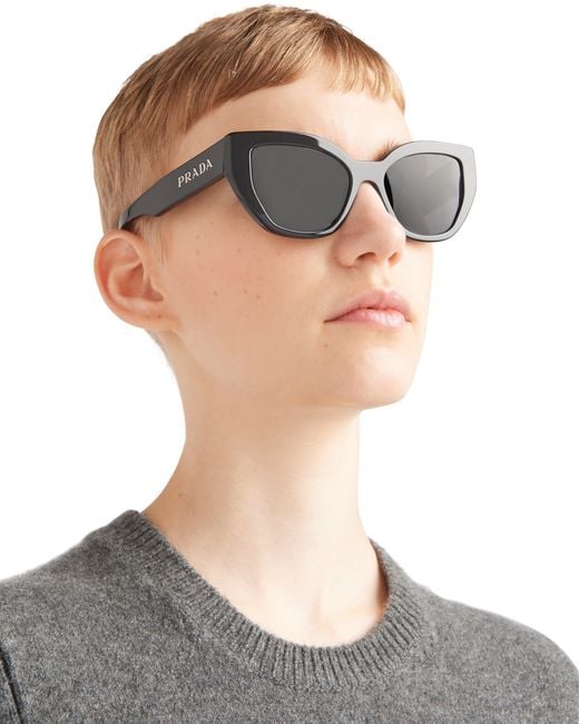 Prada Black Sunglasses With Logo