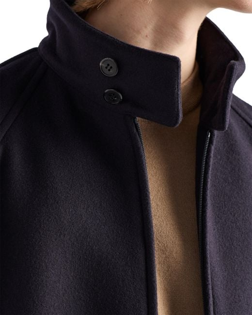 Prada Blue Wool And Cashmere Jacket for men