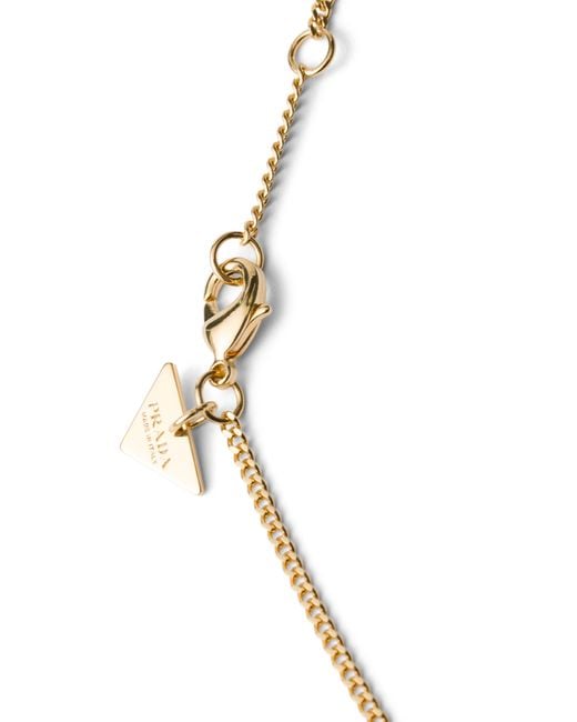 Collana di Prada in Metallic