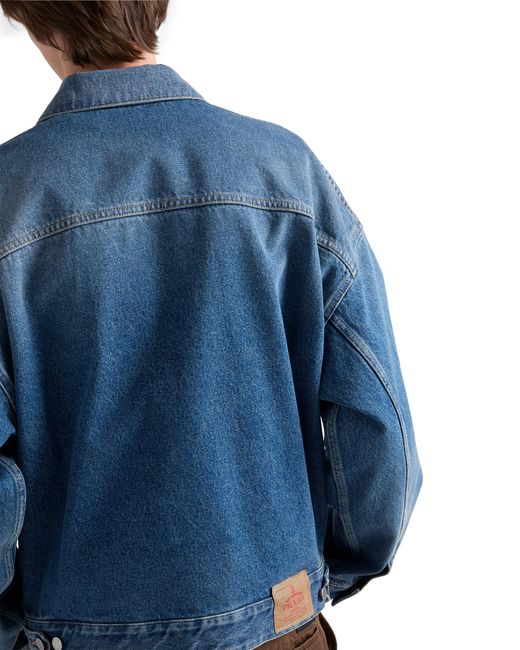 Prada Blue Denim Blouson Jacket for men