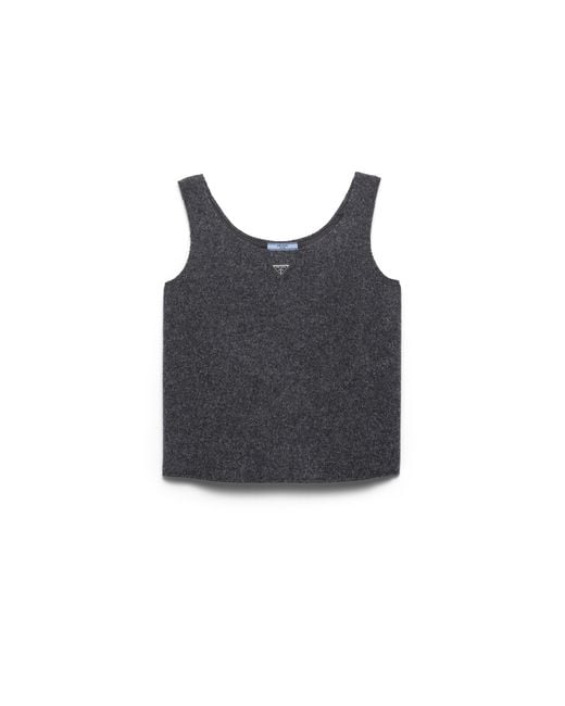 Prada Black Shetland Wool Top