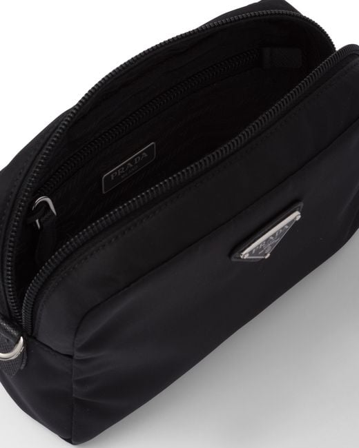 Prada Black Kleine Pouch Aus Re-Nylon, Damen
