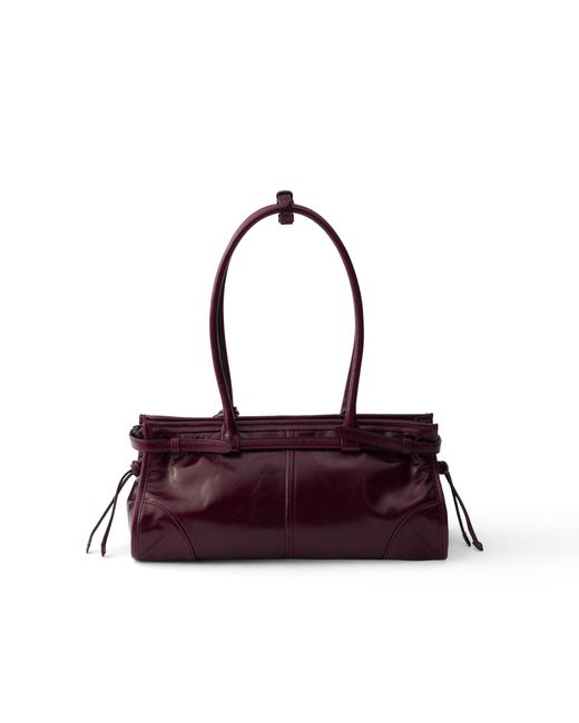 Prada Purple Bonnie Medium Leather Bag