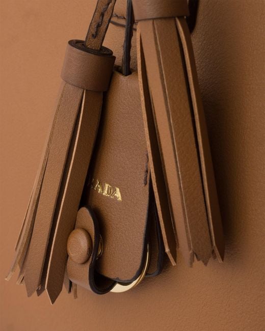 Prada Brown Galleria Large Leather Bag, Caramel