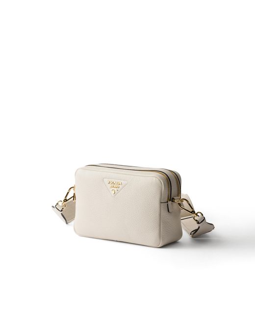 Borsa A Tracolla Small di Prada in Natural