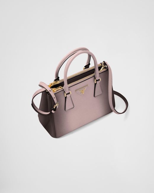 Prada Pink Kleine Galleria Tasche Aus Saffiano-Leder Mit Farbverlauf