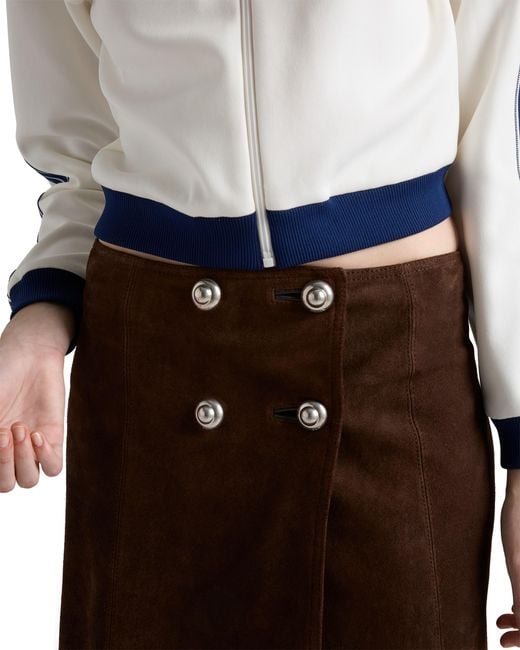 Prada Brown Suede Skirt