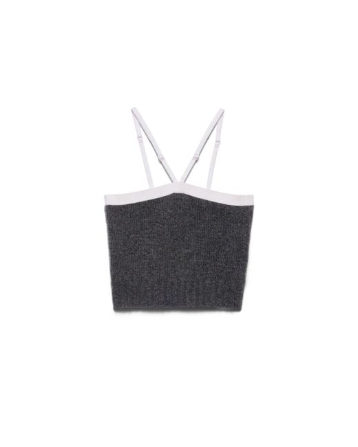 Prada White Cashmere And Wool Top