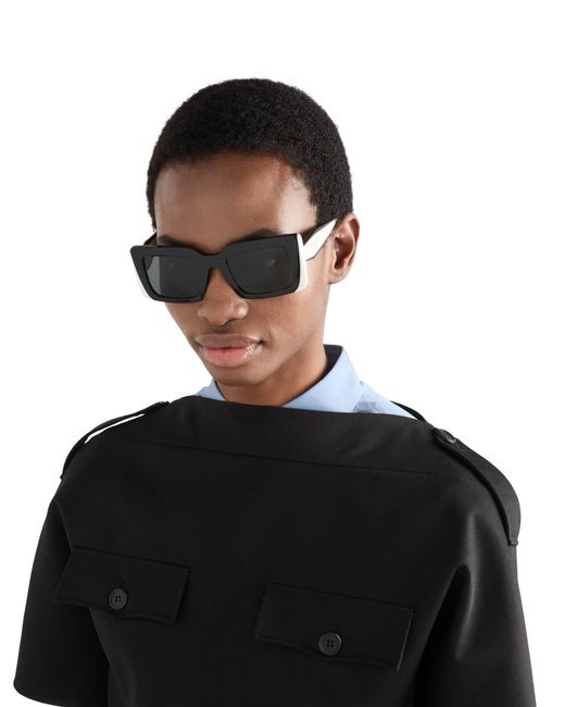 Prada Multicolor Sunglasses With Logo