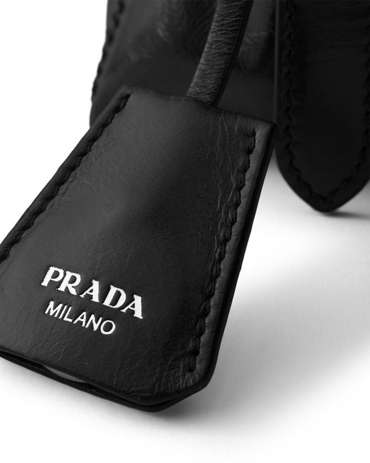 Prada Black Aimèe Medium Leather Shoulder Bag