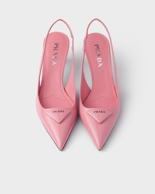Décolleté Slingback di Prada in Pink