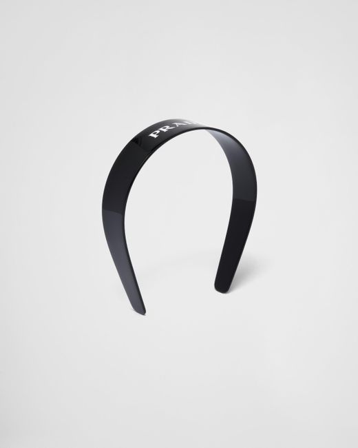 Prada Blue Headband Aus Plexiglas