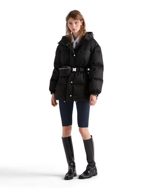 Prada Black Re-Nylon Down Jacket